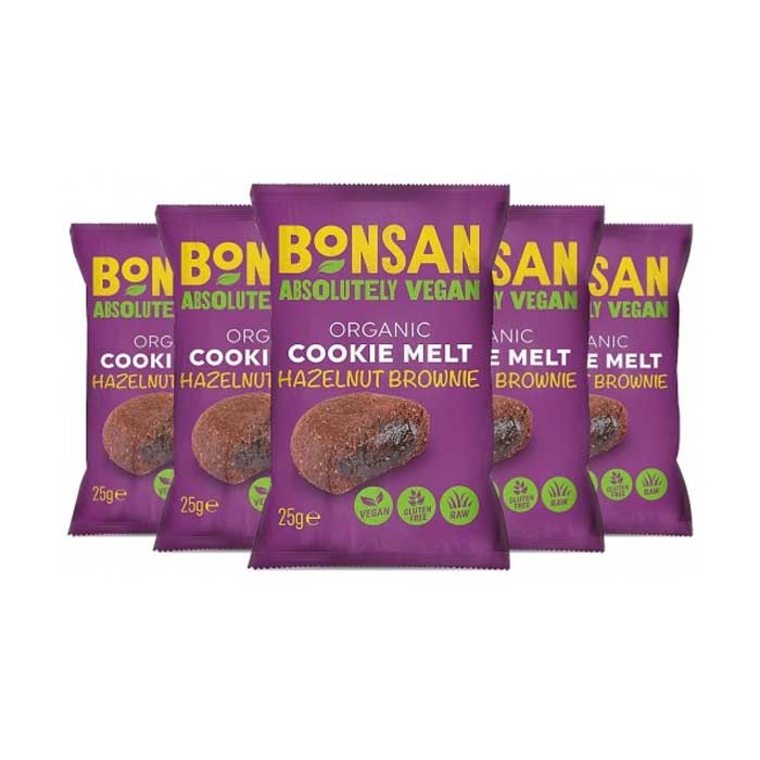Bonsan - Organic Cookie Melt - Hazelnut Brownie (16-Pack), 25g
