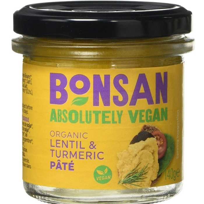 Bonsan - Organic Lentil Turmeric Pâté, 140g