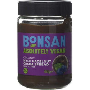 Bonsan - Organic Mylk Hazelnut Cocoa Spread, 350g