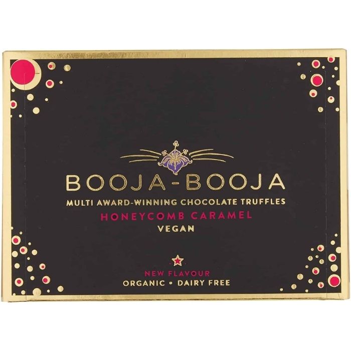 Booja Booja - Organic Honeycomb Caramel Chocolate Truffles, 92g - front