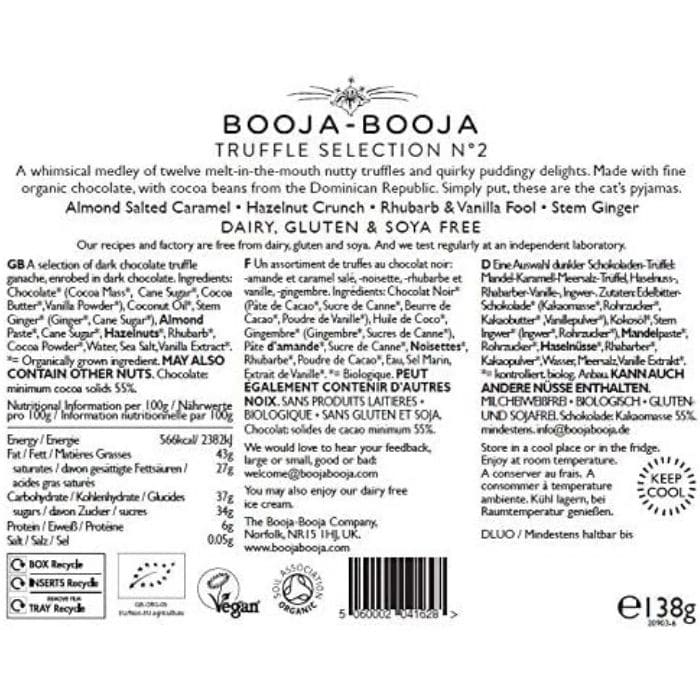 Booja Booja - Organic Truffle Selection No. 2, 138g - back