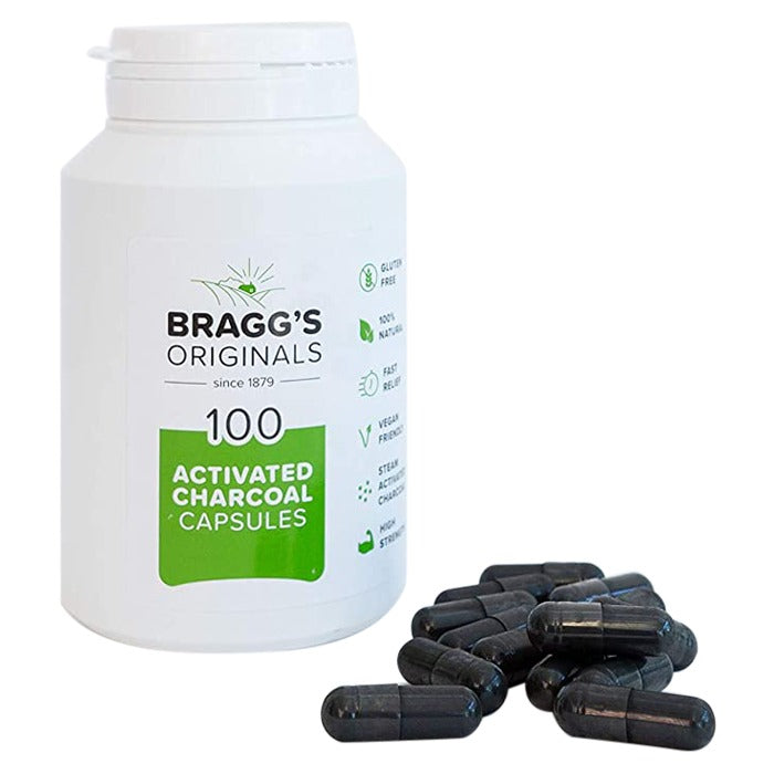 Braggs Medicinal - Vegetarian Activated Charcoal , 100 Capsules