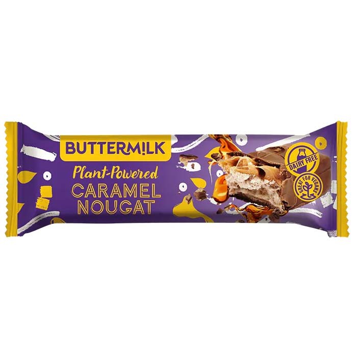 Buttermilk - Plant-Powered Snack Bars - Caramel Nougat, 50g