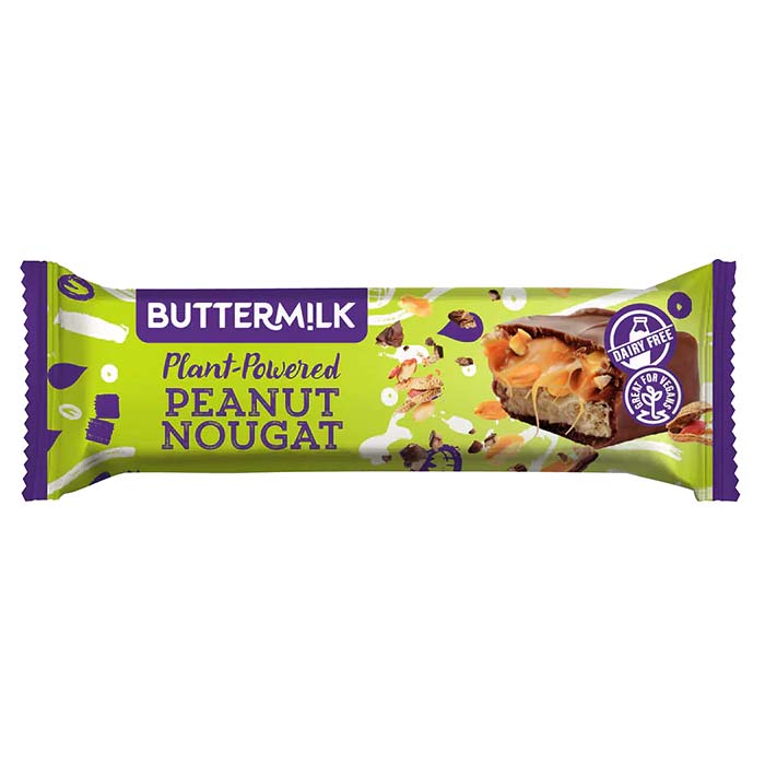 Buttermilk - Plant-Powered Snack Bars - Peanut Nougat , 50g