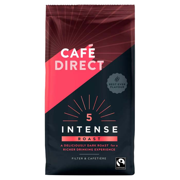 Cafedirect - Intense Roast & Ground Fairtrade Coffee, 227g