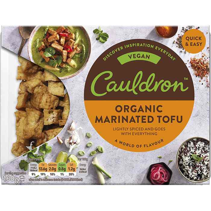 Cauldron Foods - Organic Marinated Tofu Pieces, 160g