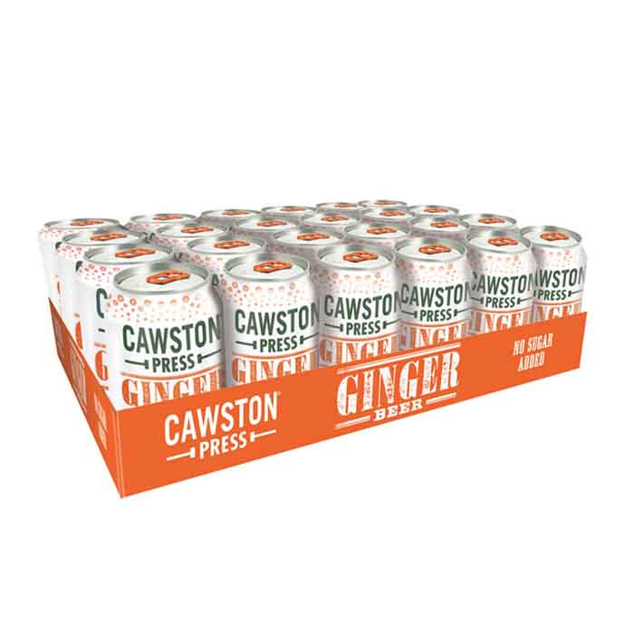 Cawston Press - Can - Sparkling Ginger Beer Can, 330ml (Pack of 24)