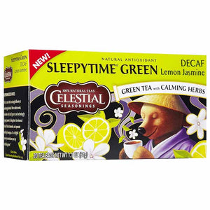 Celestial Seasonings - Sleepytime Decaf Green Tea With Lemon & Jasmine, 31g