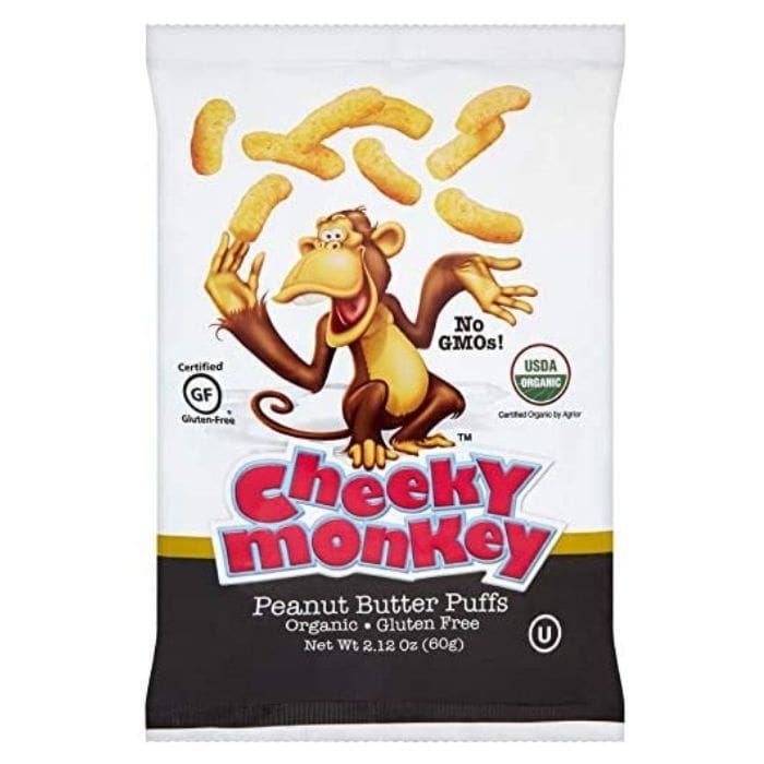 Cheeky Monkey - Organic Peanut Butter Puffs, 60g - front
