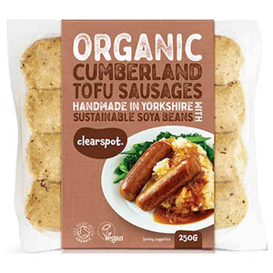 Clearspot Tofu - Organic Cumberland Sausage, 250g