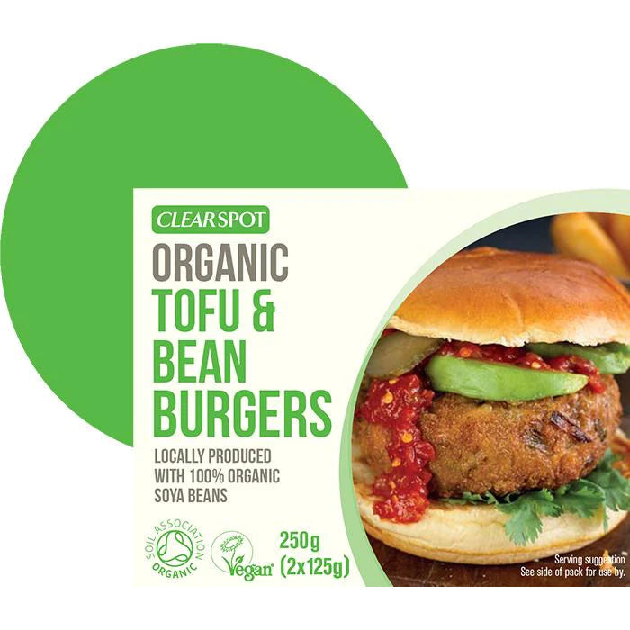 Clearspot - Organic Tofu and Bean Burger, 125g