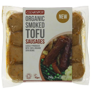 Clearspot Tofu - Organic Wood Smoked Tofu Sausages, 250g
