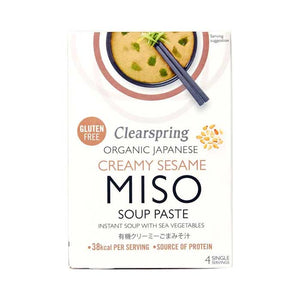 Clearspring - Instant Miso Soup Paste Sea Vegetables, 4x15g | Multiple Flavours