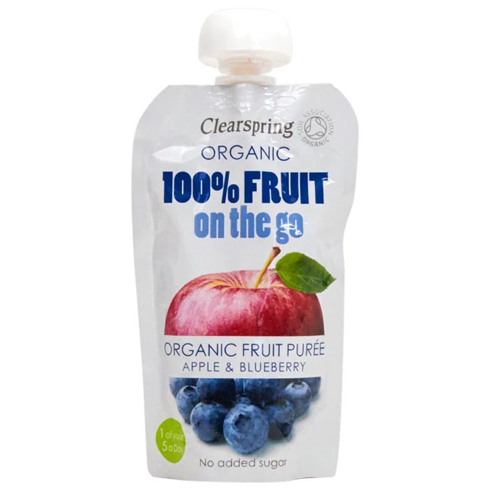 Clearspring - Organic 100% Fruit on the Go - Apple & Blueberry, 120g 