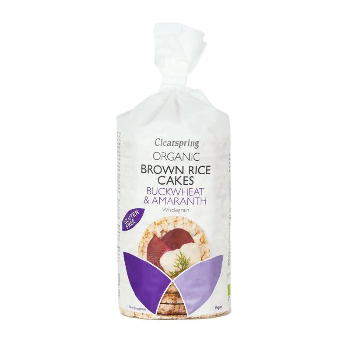 Clearspring - Organic Brown Rice Cakes, 120g - Buckwheat & Amaranth - Front