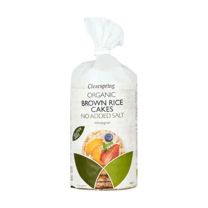 Clearspring - Organic Brown Rice Cakes, 120g - No Added Salt - Front