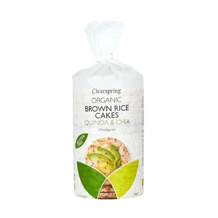 Clearspring - Organic Brown Rice Cakes, 120g - Quinoa & Chia - Front