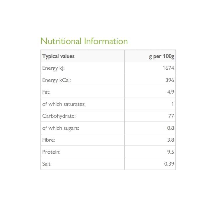 Clearspring - Organic Brown Rice Cakes, 120g - Quinoa & Chia - Nutritional Information