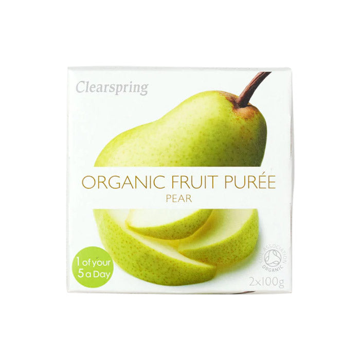 Clearspring - Organic Fruit Puree - Organic Pear Fruit Puree, 2x100g 
