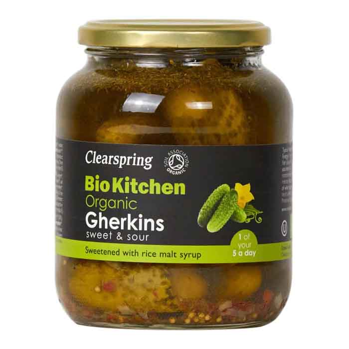 Clearspring - Organic Gherkins (Sweet & Sour), 350g