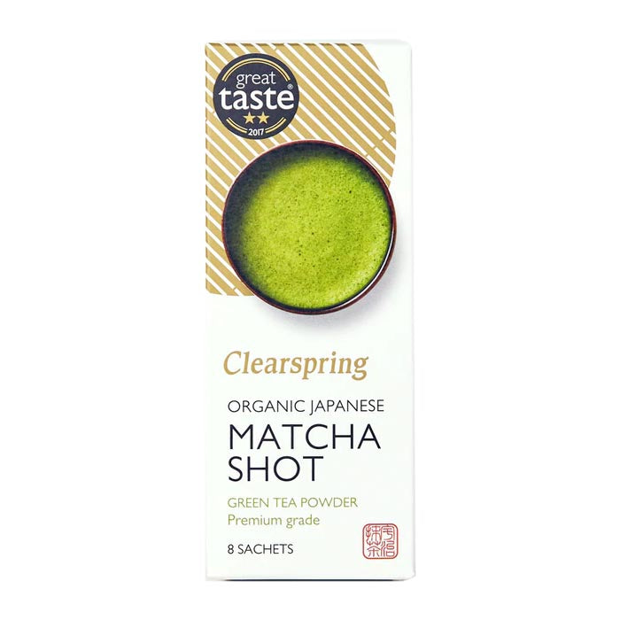 Clearspring - Organic Japanese Matcha Shot Premium Grade Tea, 8 Sachets