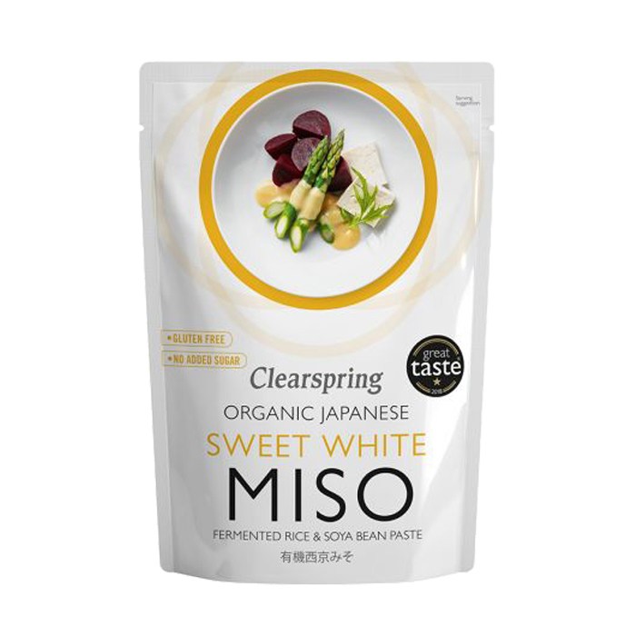 Clearspring - Organic Miso Sweet White Miso Paste - Pasteurised, 250g