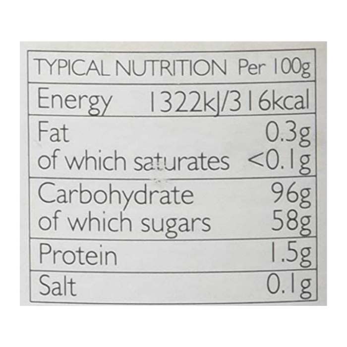  Clearspring - Organic Rice Malt Syrup, 330g - Nutritional Information 