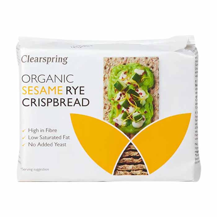 Clearspring - Organic Rye Crispbread - Sesame, 200g 