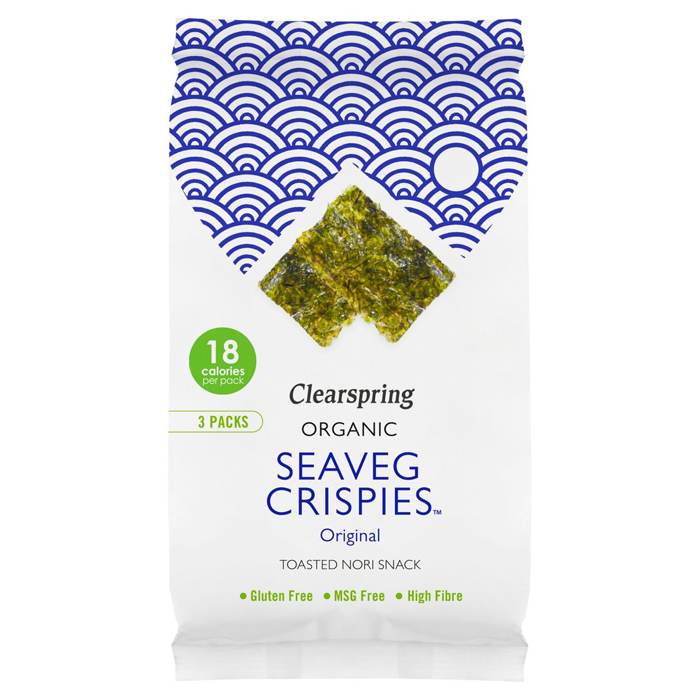 Clearspring - Original Organic Seaveg Crispies, 3x4g multipack