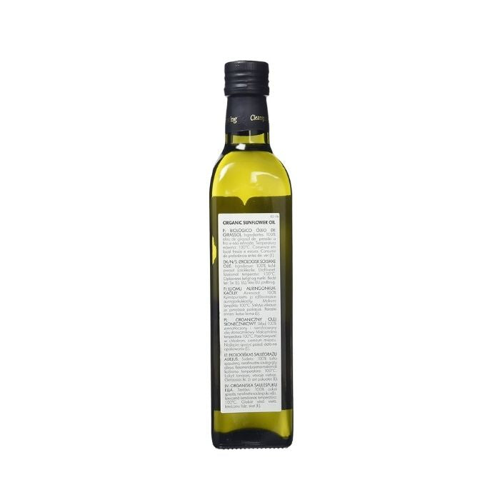 Clearspring - Organic Sunflower Oil, 500ml - back
