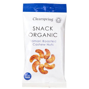 Clearspring - Organic Tamari Roasted Cashew Nuts, 30g | Multiple Sizes