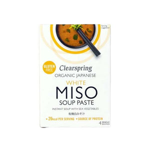 Clearspring - Organic Instant White Miso Soup Paste with Sea Vegetables, 60g
