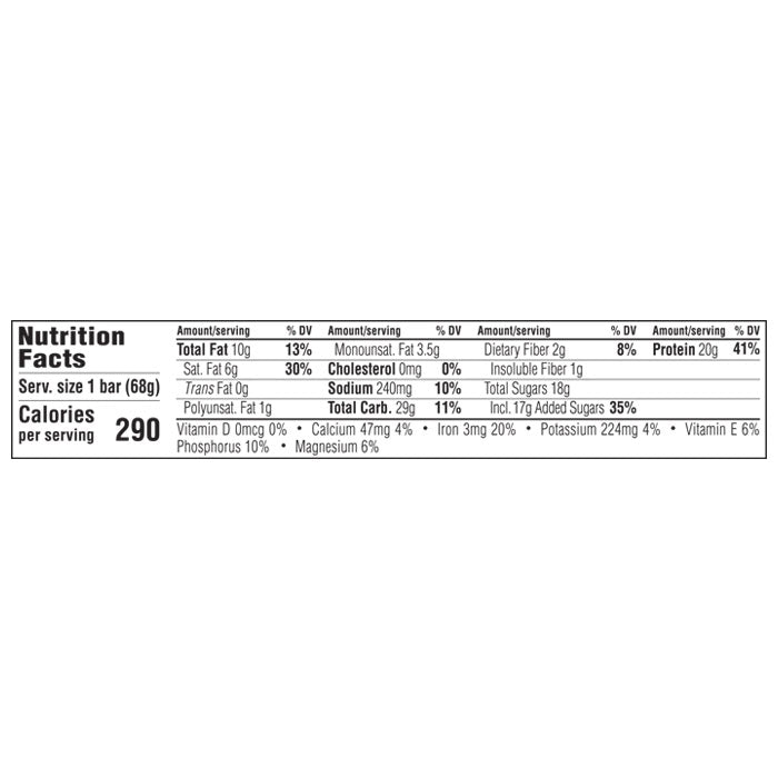 Clif Bar - Builders Protein Bars - Chocolate (1-Pack), 68g - back