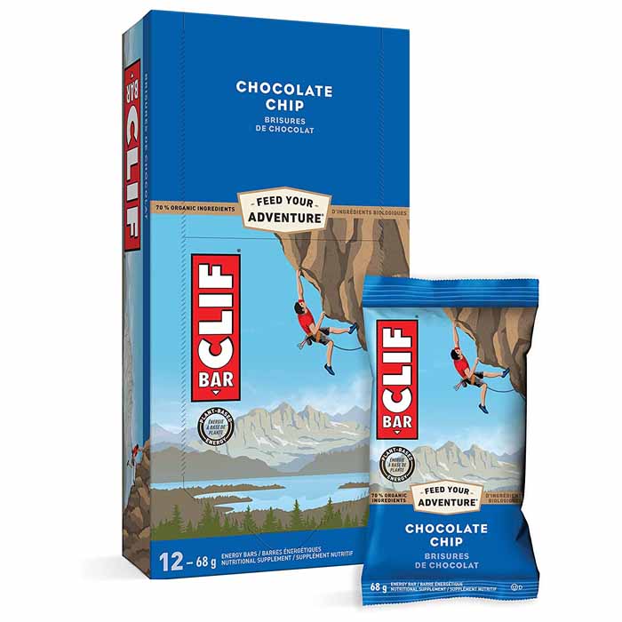 Clif Bar - Energy Bars - Chocolate Chip 12-Pack, 68g