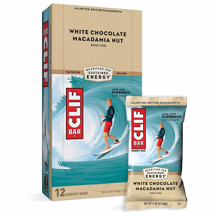 Clif Bar - Energy Bars - White Chocolate Macadamia 12-Pack, 68g