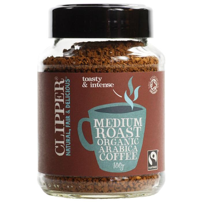 Clipper - Instant Arabica Organic & Fairtrade Medium Roast Coffee, 100g