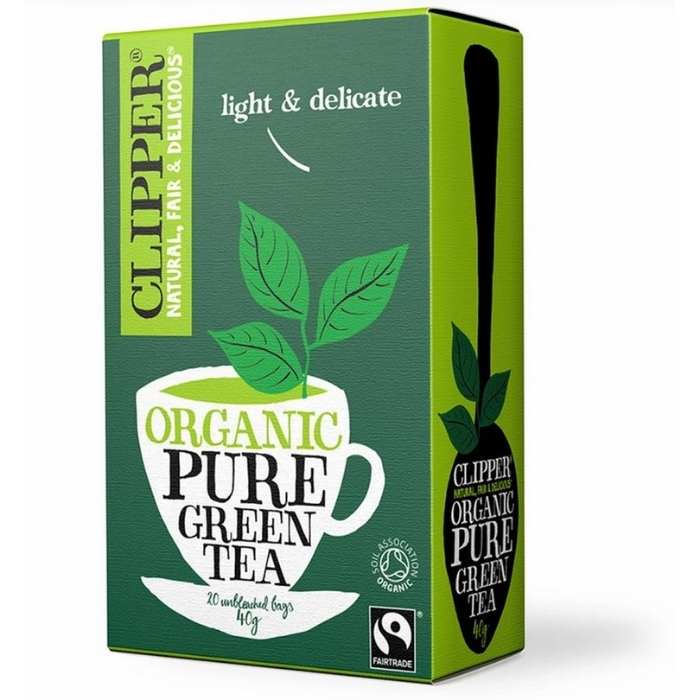 Clipper - Organic Fairtrade Reviving Green Tea, 20 Bags - front