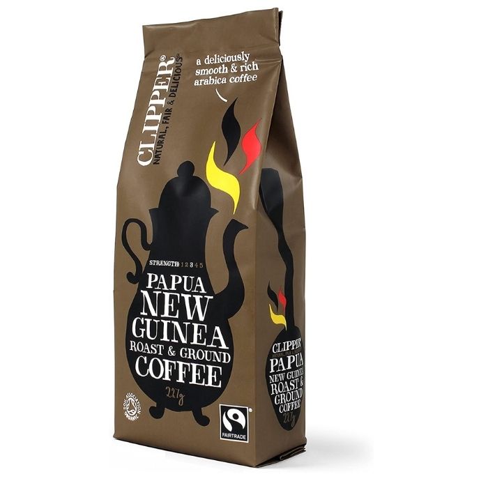 Clipper - Papua New Guinea Ground Coffee, Organic & Fairtrade, 227g - front