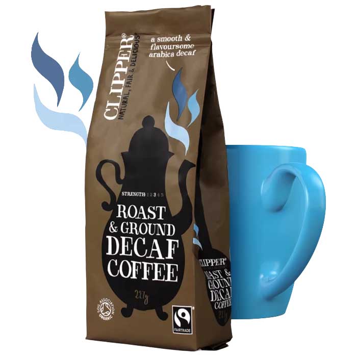 Clipper - Roasted & Grounded Decaffeinated Coffee Organic, 227g
