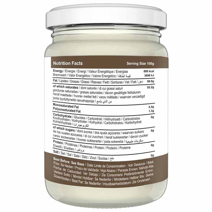 Cocofina - Organic Neutral Coconut Oil, 450ml - back