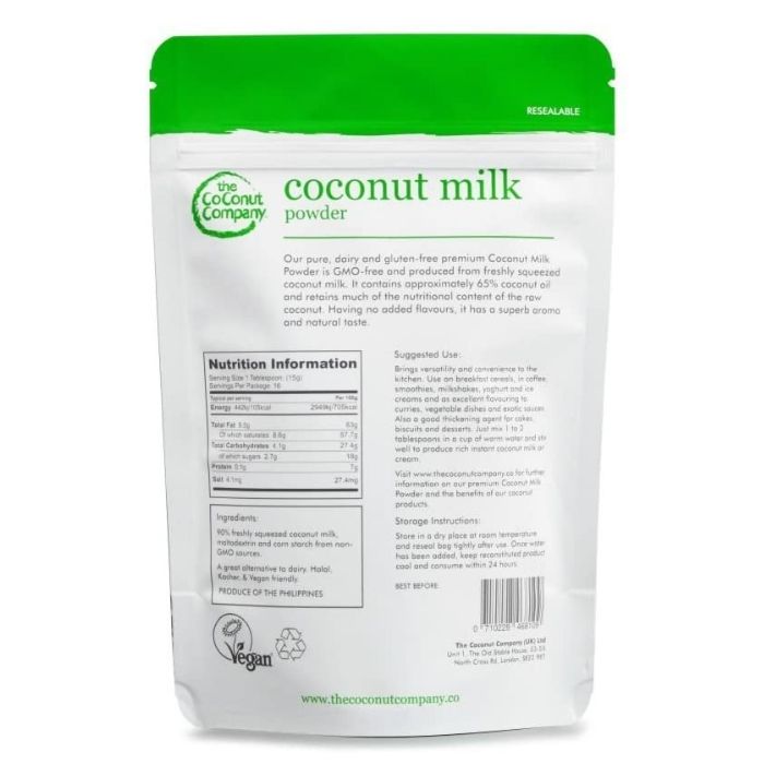 Coconut Company - Organic Coconut Milk Powder, 250g  - back
