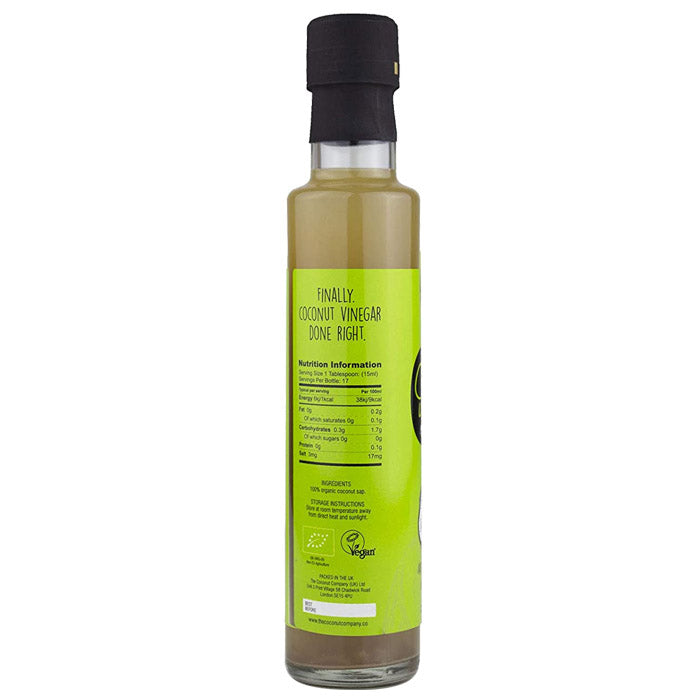Coconut Company - Organic Coconut Vinegar with Mother of Vinegar, 250ml - back