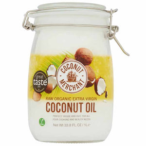 Coconut Merchant - Premium Latched Jar Organic Coconut Oil, 1L