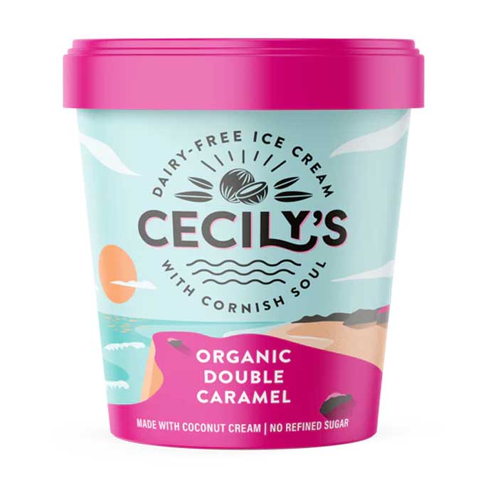 Coconuts Organic - Cecily's Organic Non Dairy Ice Cream - Double Caramel, 460ml