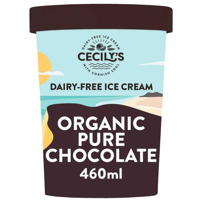 Coconuts Organic - Cecily's Organic Non Dairy Ice Cream - Pure Chocolate, 460ml