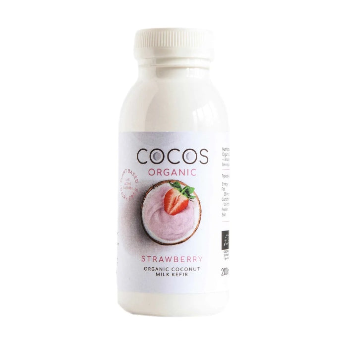 Cocos - Organic Coconut Kefir Strawberry (200ml) front