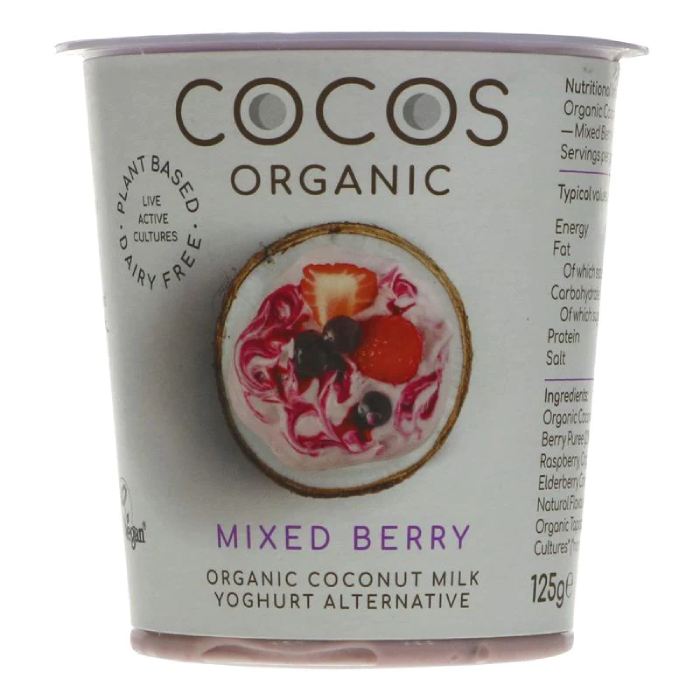 Cocos - Organic Coconut Yoghurt Mixed Berry (125g) front