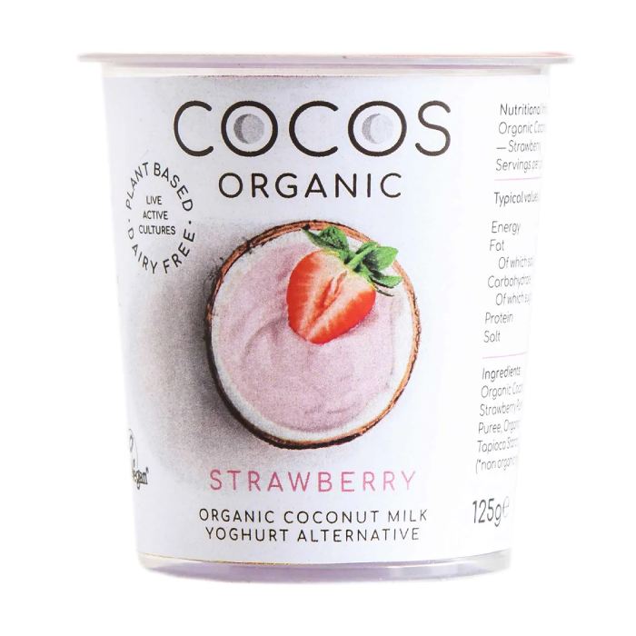 Cocos - Organic Coconut Yoghurt Strawberry (125g) front