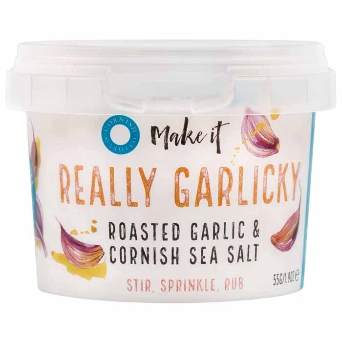 Cornish Salt - Pinch Salt Really Garlicky, 55g  Pack of 8