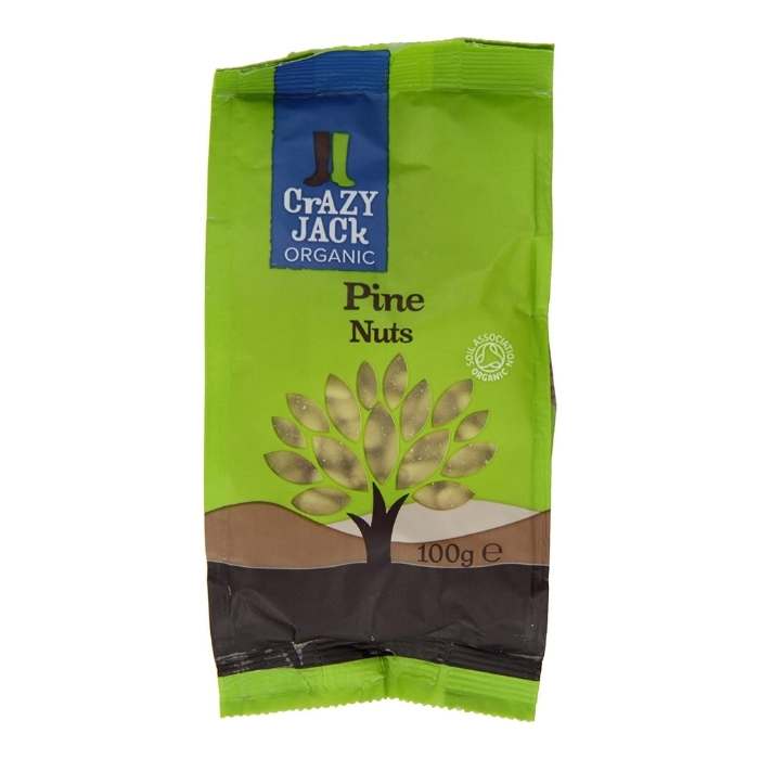 Crazy Jack - Organic Pine Nuts, 100g - Front